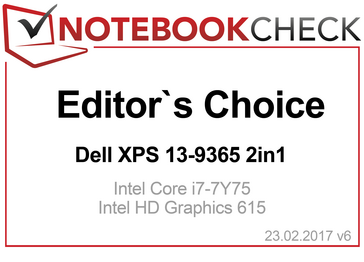 Editor's Choice Award in February 2017: XPS 13 9365 2-in-1