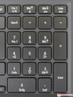 数字键盘区的按键是标准大小