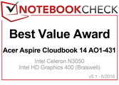 2016年6月最有价值产品奖：宏碁Aspire One Cloudbook 14
