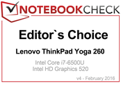 Editor's Choice in February 2016: Lenovo ThinkPad Yoga 260
