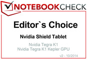 2014年10月编辑选择奖: Nvidia Shield Tablet