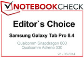 2014年4月编辑选择奖: 三星 Galaxy Tab Pro 8.4