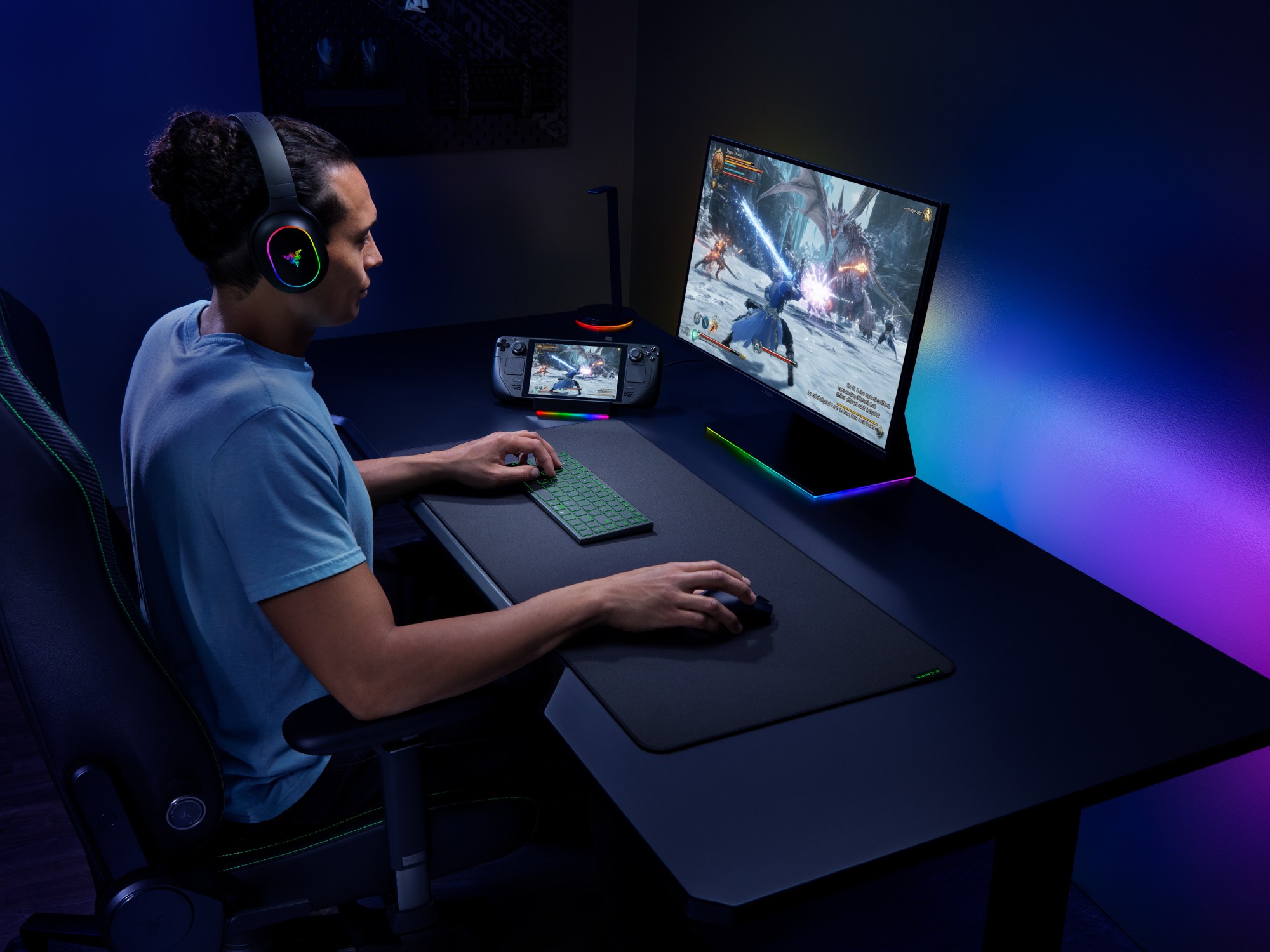 桌面设置中的 Razer Joro 键盘(图片来源:Razer)