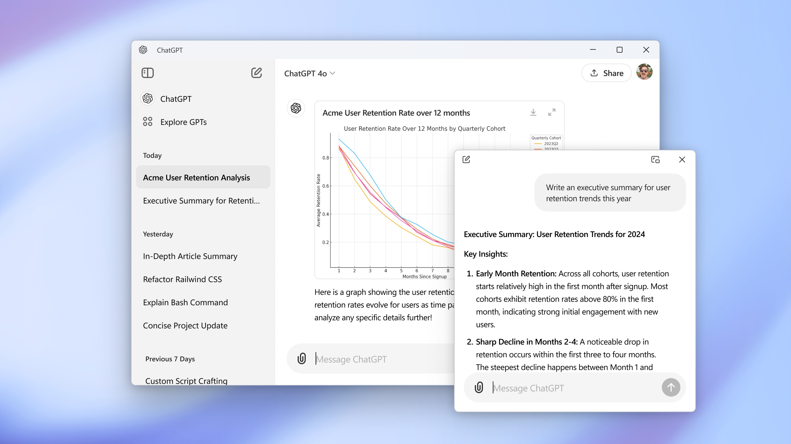 Windows 版 ChatGPT 应用程序。(图片来源:微软商店)