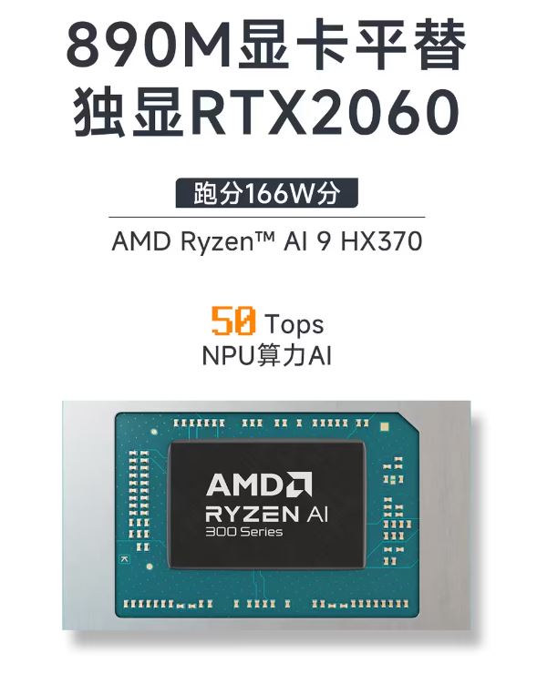 GMK 声称 Radeon 890M iGPU 可与独立 RTX 2060 相媲美。(图片来源：Bilibili）