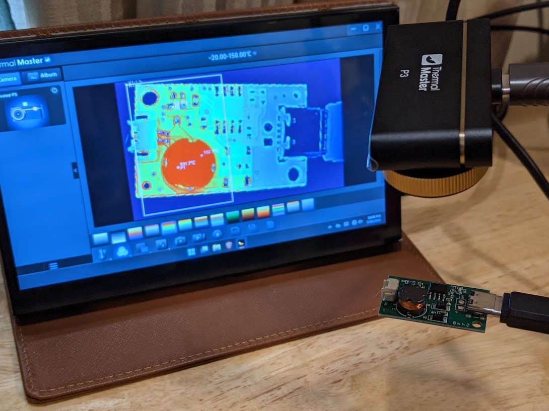 热敏大师 P3 在 Windows 上对 PCB 进行成像(图片来源:Stephen Pereyra)