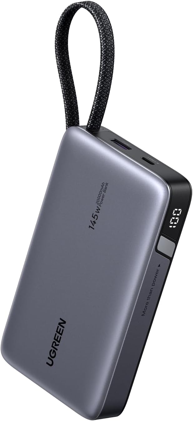 Ugreen Nexode Power Bank 20,000 mAh 145W。(图片来源：Ugreen）
