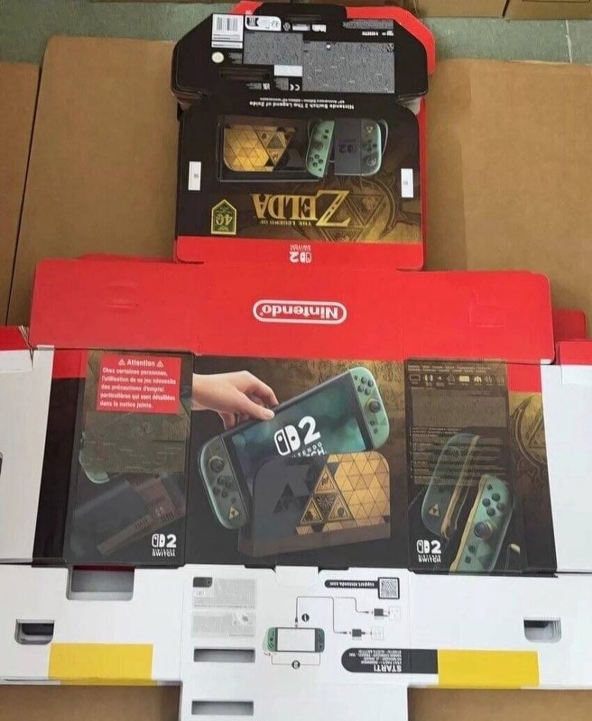 以《塞尔达》为主题的Switch 2游戏主机。