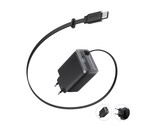 Anker Nano 充电器（35W）配有可伸缩 USB-C 电缆，但没有可折叠插头。(图片来源：Anker）