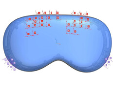 FCC 公布的下一代Apple Vision Pro 耳机图。(图片来源:FCC)