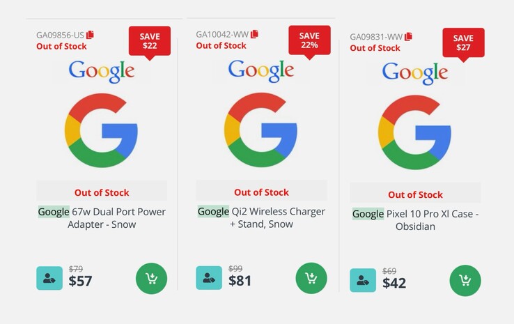 加拿大一家在线商店已经列出了谷歌 Pixel 10 的配件。(图片来源：DirectDial）