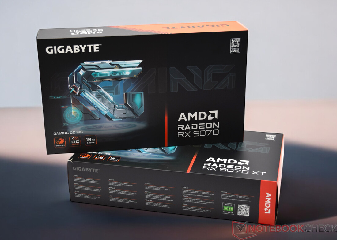 技嘉 Radeon RX 9070 XT 游戏 OC 和技嘉 Radeon RX 9070 游戏 OC