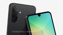 Galaxy A26 采用熟悉的设计。(图片来源:Android Headlines & @OnLeaks)