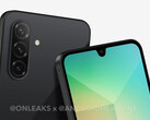 Galaxy A26 采用熟悉的设计。(图片来源：Android Headlines &amp; @OnLeaks)