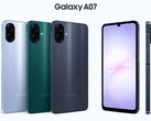 Galaxy A07 的三种预期颜色选择。(图片来源：Sudhanshu Ambhore via X）