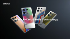 Infinix 展示 E-Color Shift 技术。(来源：Infinix）