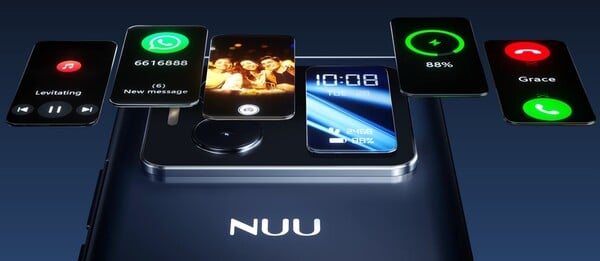 Nuu B40 的 Vista 显示屏可用于多种功能。(图片来源：Nuu）