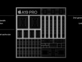 Apple A19 Pro 比上一代产品略小（图片来源：Apple)