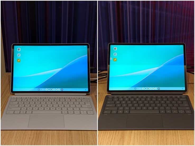 联想 Idea Tab Pro Gen 2 有月光灰和云雾灰两种颜色。