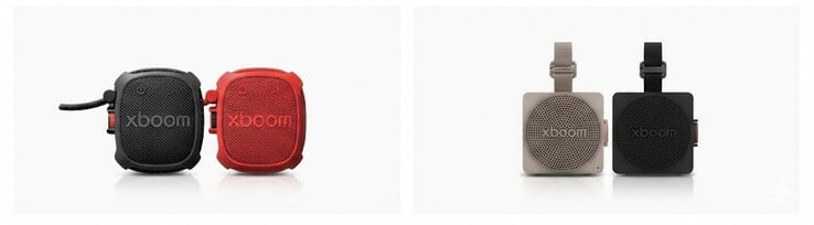 图：LG Xboom Mini（右）和 Xboom Rock（左）：LG Xboom Mini（右）和 Xboom Rock（左）。图片来源：LGLG