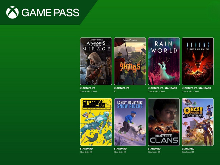 最近加入服务的 Xbox Game Pass 游戏（图片来源：Xbox Wire，有编辑）