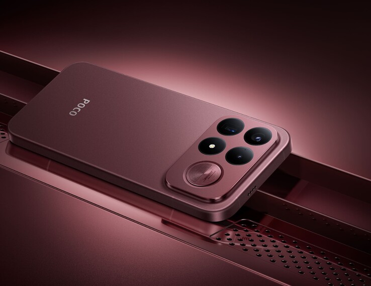 深樱桃色款的POCO F9 Ultra。