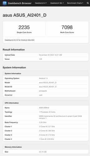 (图片来源：Geekbench）