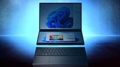 华硕预告的这款双显示屏笔记本电脑亮度更高，看起来像是联想 Yoga Book 9i 的替代品。