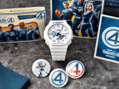 卡西欧 G-Shock x 漫威影业神奇四侠系列手表已抵达英国。(图片来源：卡西欧）
