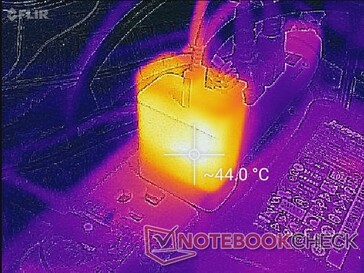 交流适配器在游戏一小时后可达到44℃以上