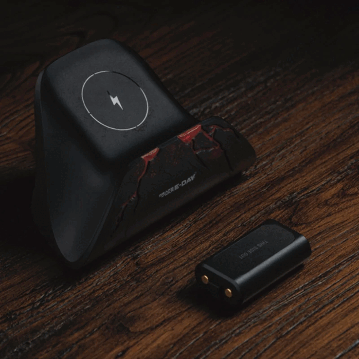 8BitDo Xbox手柄终极充电底座——《战争机器:E-Day》版配备了一个无线电池组。