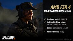 AMD FSR 4 利用 RDNA 4 的 FP8 功能进行升频和帧生成。(图片来源：AMD）