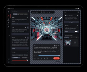 Apple iPad Pro M5 运行人工智能和创意应用程序，彰显 M5 芯片改进的 GPU 和人工智能性能（图片来源：Apple)