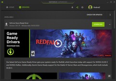 NvidiaGeForce Game Ready Driver 531.79通知在GeForce 体验（来源：自己）。