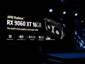 AMD 在 Computex 2025 上正式展示了 Radeon Rx 9060 XT GPU（图片来源：AMD）