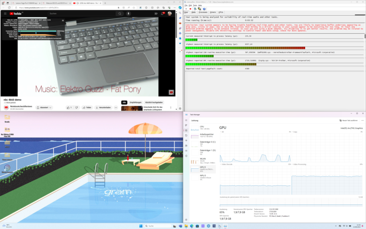 YouTube 4K60Hz 测试播放