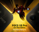 Poco X8 Pro 钢铁侠版采用独特的后部设计。