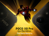Poco X8 Pro 钢铁侠版采用独特的后部设计。