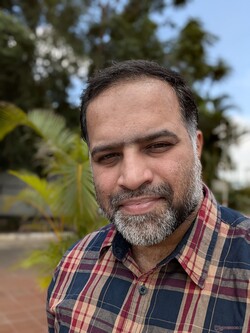 肖像模式下的自拍照