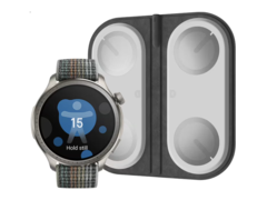 Amazfit 身体成分分析垫可与 Balance 智能手表配合使用。(图片来源:Amazfit)