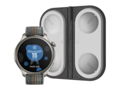 Amazfit 身体成分分析垫可与 Balance 智能手表配合使用。(图片来源：Amazfit）