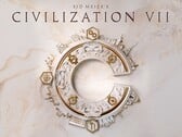 《席德·梅尔的文明VII》官方主视觉图，展示了这款策略游戏的标志性徽章。