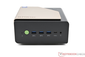 前置：电源、3×USB3.2 Gen2 Type-A、USB3.2 Gen2 Type-C（PD/DP/数据）、3.5 毫米组合音频插孔