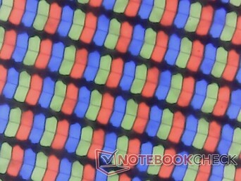 清晰的 RGB 子像素