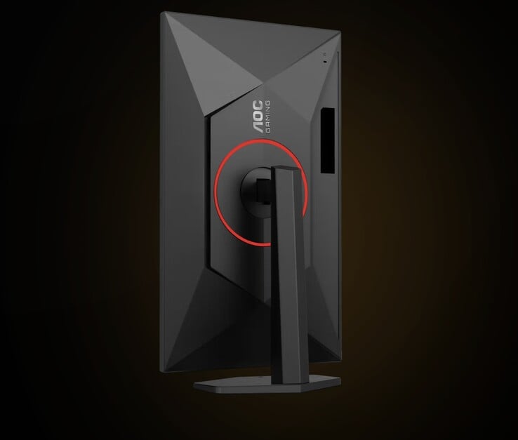 这款游戏显示器还具备90度旋转功能，方便聊天窗口和编程操作。