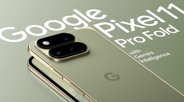 Pixel 11 Pro Fold 渲染图。