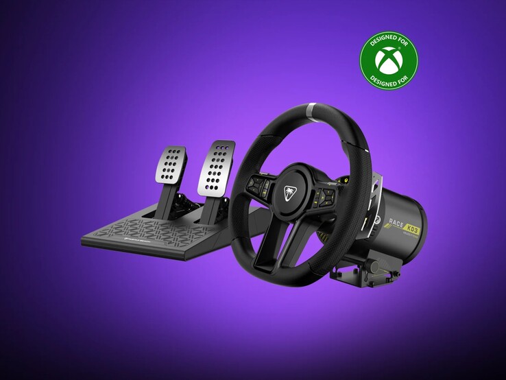 Turtle Beach VelocityOne Race KD3 轮子和踏板系统。(图片来源：Turtle Beach）