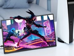 这款全新的便携式 18 英寸显示器采用 120Hz 频率，可能适合用于游戏（图片来源：Uperfect）
