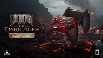 Xbox Elite Wireless Controller Series 2 - DOOM: The Dark Ages Limited Edition 将于 4 月 25 日发售。(图片来源：微软）