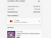 黄牛发布的所谓《GTA VI》购买订单结算页面